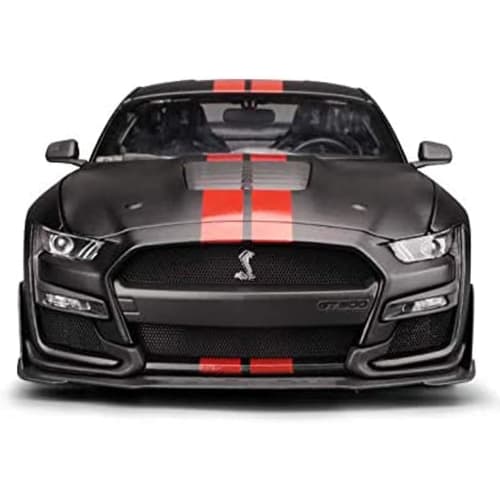 Maisto 1/18 Scale Diecast Model Car 2020 Ford Mustang Shelby GT500 Black (Limited Edition, Special Color, Not Catalog Included) - Model Car, Finished