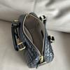 Woven Cowhide Boston Pillow Bag 2024 New Style Handmade Fashionable Commuter Shoulder Cross-body Handbag