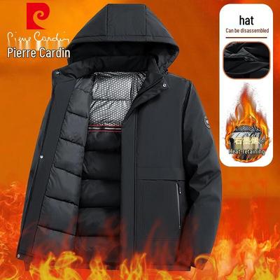 Men's Winter Padded Jacket with Detachable Hood