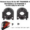 Peças de Capacete Adequadas para MT THUNDER 4 REVENGE 2 S STINGER 2 Suporte Base do Viseira Peças para MT-V-28B/para MT-V-14B Base do Viseira 1 par