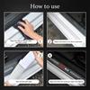 For Kia Morning Picanto Cerato Venga Cadenza K9 Seltos Tellurid Car Stickers Anti Scratch Door Sill Strip Carbon Fiber Threshold