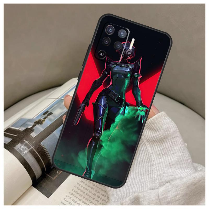 Valorant Game Case For Oppo A74 A94 A54 A18 A38 A58 A78 A98 A80 A60 A40 A96 A76 A16 A15 A17 A57 A77 A5 Pro