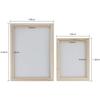 Fresh 4 Pack Wooden Paper Making Mould Frame, Screen Printing Frame For DIY Paper Craft And Dried Flower Handcraft, 2 Size