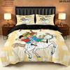 Springtime Fantasy Custom Name Pattern Bedding Quilt Set Quilt Cover Pillowcase Home Gift(1 * duvet cover + 2 * pillowcase, without core)