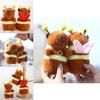 Cute Bee Capybara Plush Keychain With Vibrating Wings For Kids And Collectors