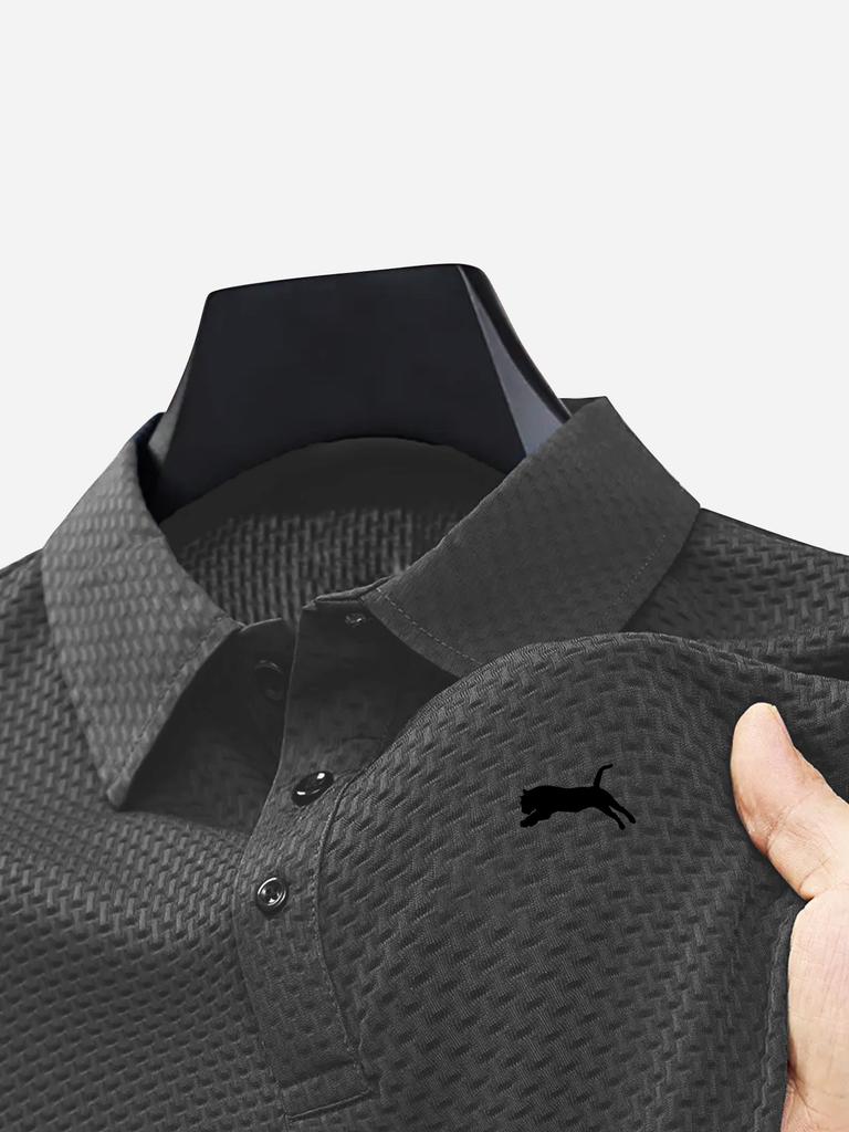 Polos pour Hommes 3 Boutons Décontractés T-shirts de Travail Séchage Rapide Manches Courtes Chemise de Golf pour l'Extérieur