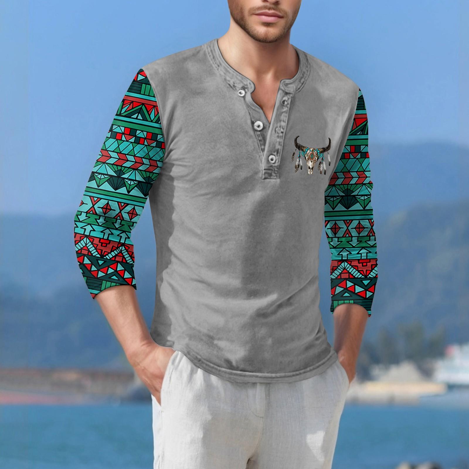 

Мужская футболка уличная повседневная мода с длинными рукавами M