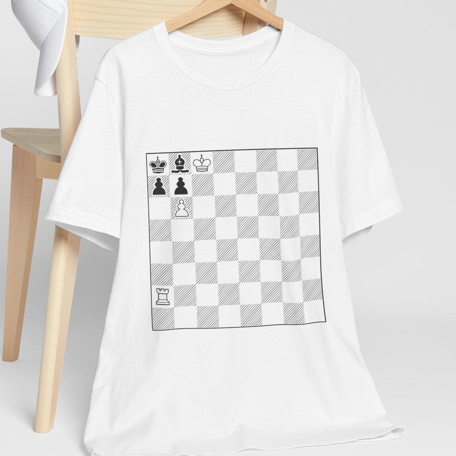 Chess Problem T-Shir | Paul Morphy | Minimalist Checkmate Design S
