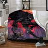 1pc Batman Night Cityscape Flannel Blanket Soft Warm Throw for Home, Office, Travel, All-Season Cozy Bedding GiftL1287