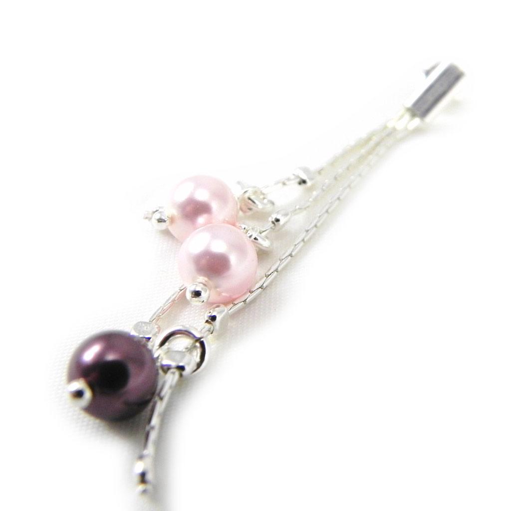 Les Trésors De Lily [G1947] - Boucles Argent 'Sissi' rose violet