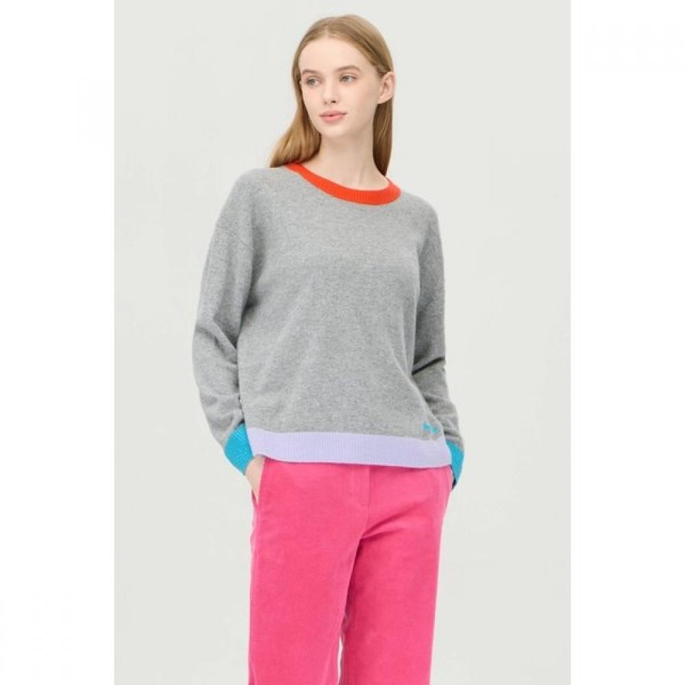 Benetton Color Block Wool Knit Bakpe6561 BL (blue)/OS
