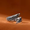 Angel Wings Men's and Women's Simple Retro Personality Creative High Sense Versatile Feather Ring