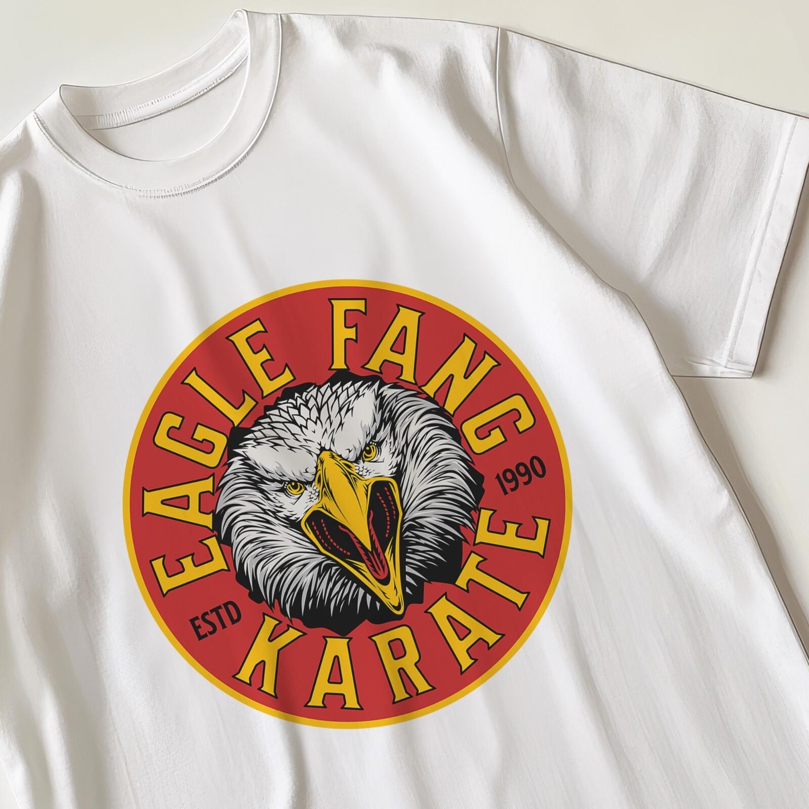 Eagle Fang Karate Retro Tshir100% Cotton T-shirt Mens Tees Top 80s 90s Nostalgic Gift For Him and Her S