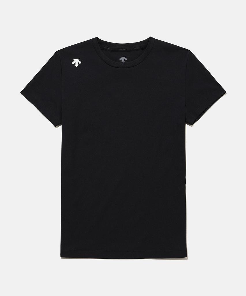 DESCENTE Tough White Graphic Short Sleeve T-Shirt Black Sr123Uts23 (A Type)