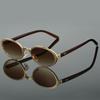 Vintage Oval Sunglasses  New In Fashion Metal Rim Gradient Shades Women Ins Trendy Stylish Brand Design Sun Glasses