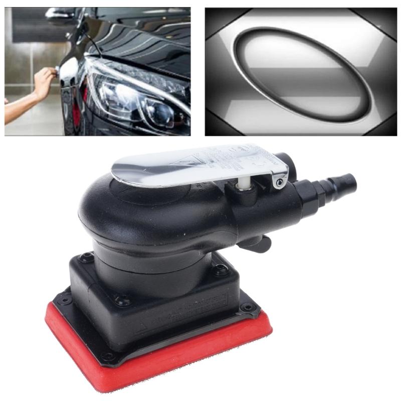10000RPM Rectangular Air Sander Pneumatic Random Orbital Sander For Car Repair And Woodworking Applications