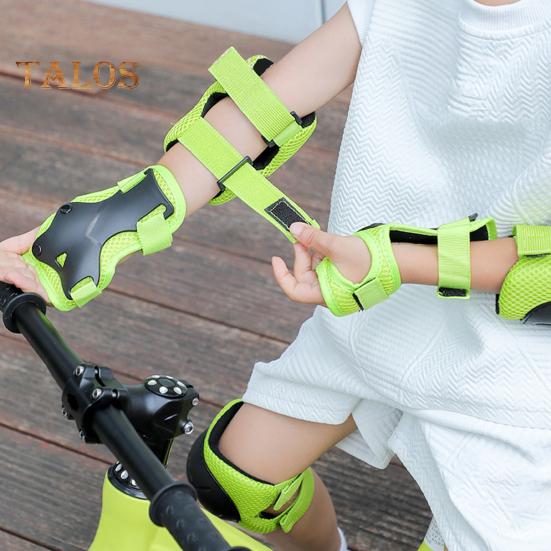 7Pcs/Set Kids Cycling Protective Gear Kit Roller Skate Skateboard Skating Bike Scooter Adjustable Helmet Knee Elbow Pad Wrist Guard Protector
