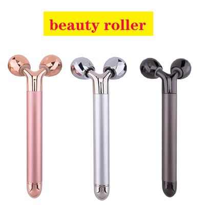 Electric Massage Roller Vibrator Metal Massager for Face Anti-Wrinkle Eye Facial Lifting Vibrate Roller Beauty Health Skin Care
