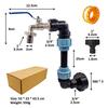 Universal IBC Tote Adapter Kit Bronze Tap Connector with PE Pipe Fittings for Water Tanks Swimming Pools Durable and Rust-proof