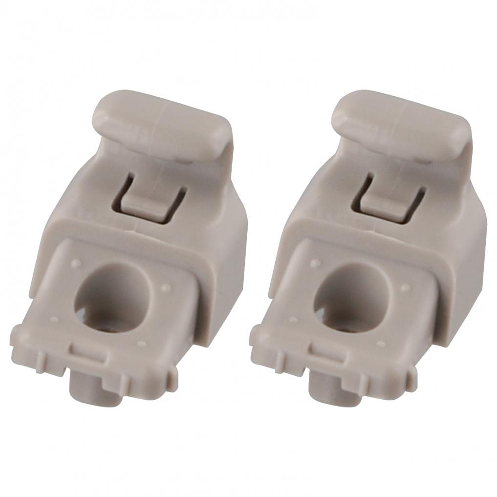 2pcs Sun Visor Clips Brand New Grey Screw On Sun Visor Hook 113099300A