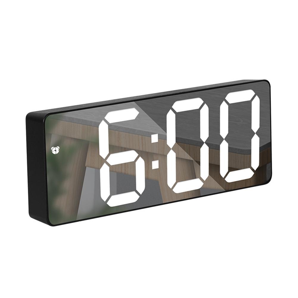 

Светодиодные цифровые электронные часы с подсветкой, большой циферблат, будильник, календарь температуры, ночник, прикроватная тумбочка, украшение для дома