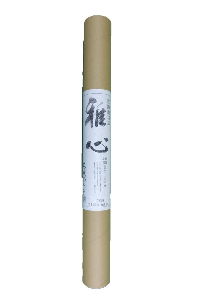 Ishikawa Washi Paper Miyabishin Sashiki White Linen Medium Dosa Roll, 552-B, Paper, Weight, (5 Sheets)