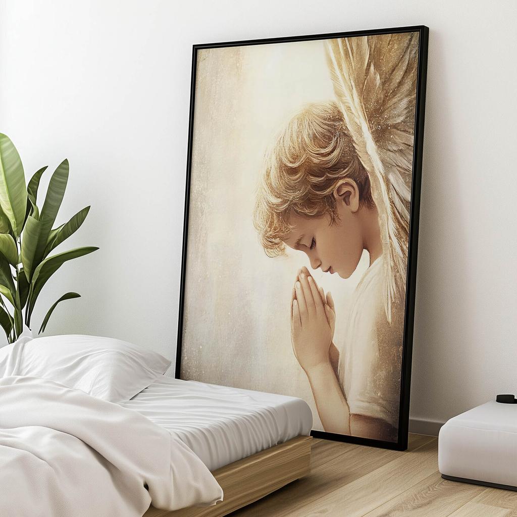 Angel Prayers Angel Prayers, 30X40 Cm, Unframed, Premium Canvas On Stretcher
