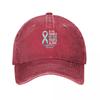 Personne ne se bat seul Casquette de baseball Cancer de la prostate Chapeau Unisexe Chapeau derby de luxe mignon Unisexe Femmes