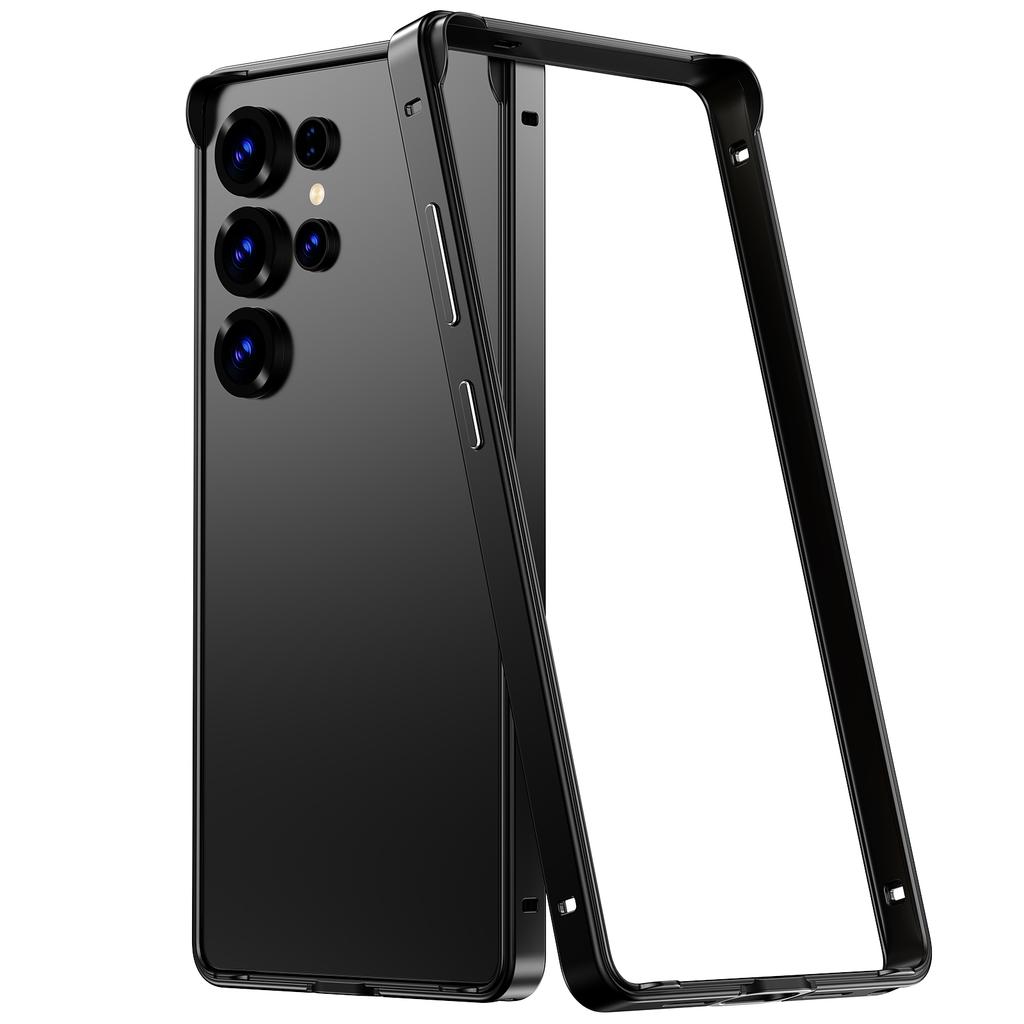 Kovový nárazníkový kryt Titanově šedý pro Samsung Galaxy S26 Ultra S25 Plus S25Ultra S25 S24 S24Plus Ochranný rámeček na telefon Příslušenství