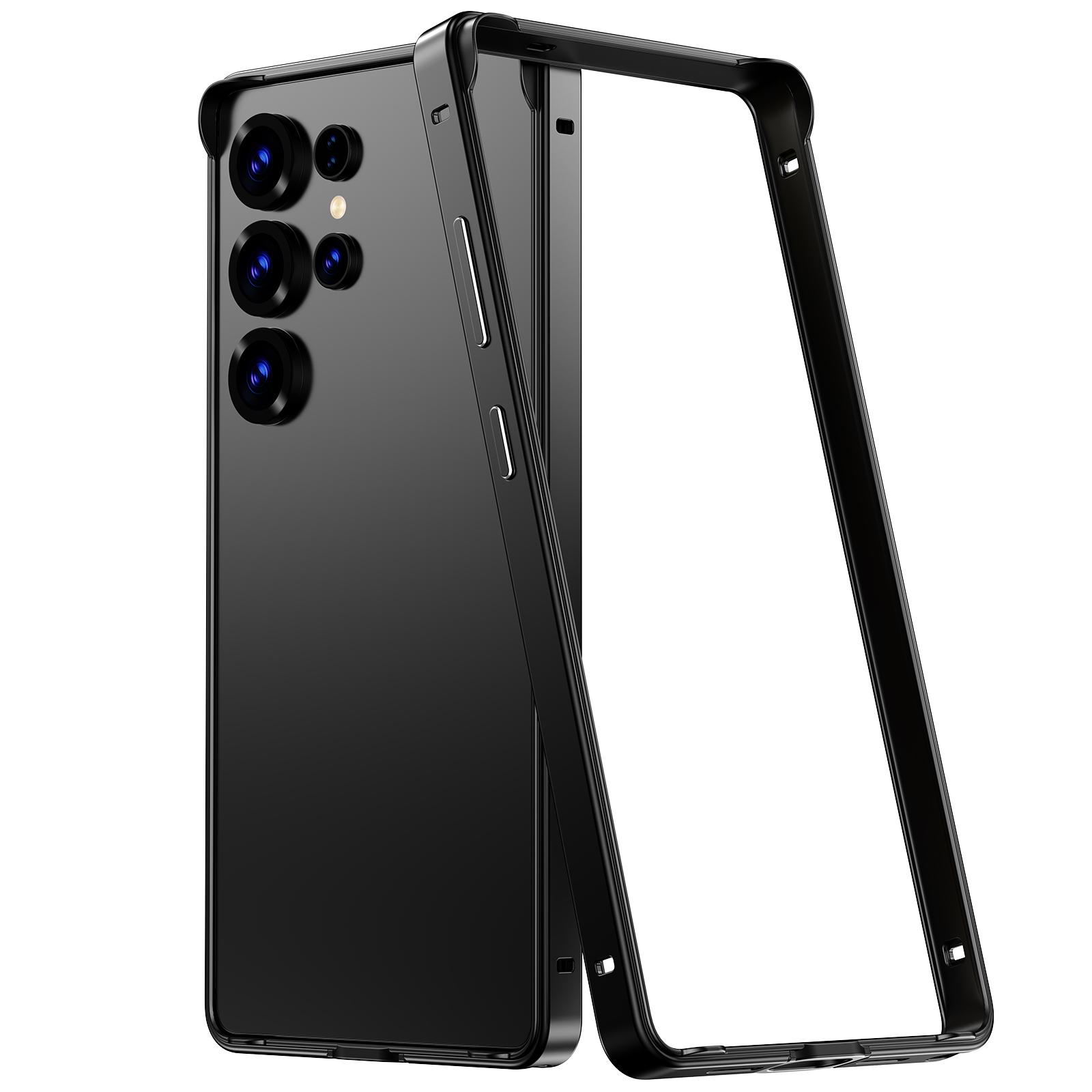 

Металлический бампер Цвет Титановый Серый для Samsung Galaxy S26 Ultra S25 Plus S25Ultra S25 S24 S24Plus Защитная крышка Рамка для телефона Аксессуары For Samsung Galaxy S26 Ultra чёрный