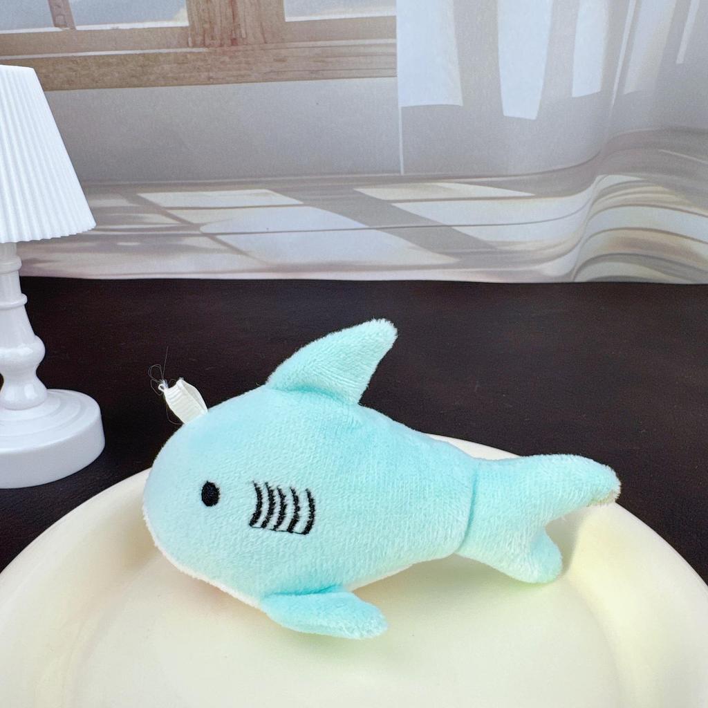 Cute Shark Whale Plush Keychain Charm