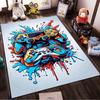"Colorful Gaming Controller Art Carpet for Living Room Decoration" Suitable for use as an anti-slip for living room bedroom sofas