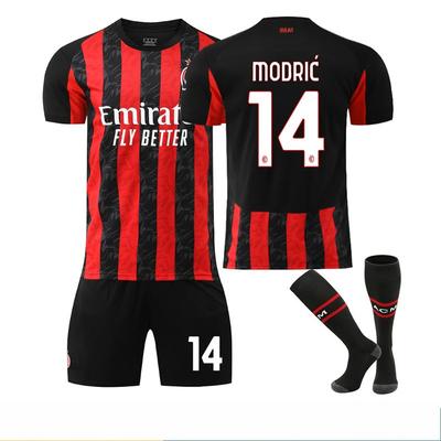 2526AC Milan Home Football Uniform 10 Leo Jersey 79 Fili 11 Ibrahimovic 14 Modric Kaka