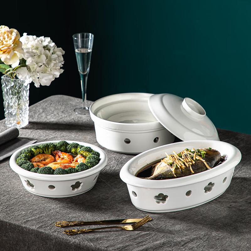 Ceramic Candle Heated Warming Serving Dish