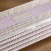 Long Rectangle Enamel Jewelry Box With Rhinestones Feet Luxury Desktop Decor Craft