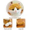 Soft Plush Fluffy Plush Cat Toy Cotton Simulated Cat Plushie  Home Decoration