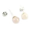 Les Trésors De Lily [M6950] - Boucles 'Mineralia' quartz rose - 6 mm