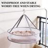 2 Layer Foldable Mesh Clothes Basket Anti Deformation Net for Sweater Fast Air Dry Use in Laundry Home