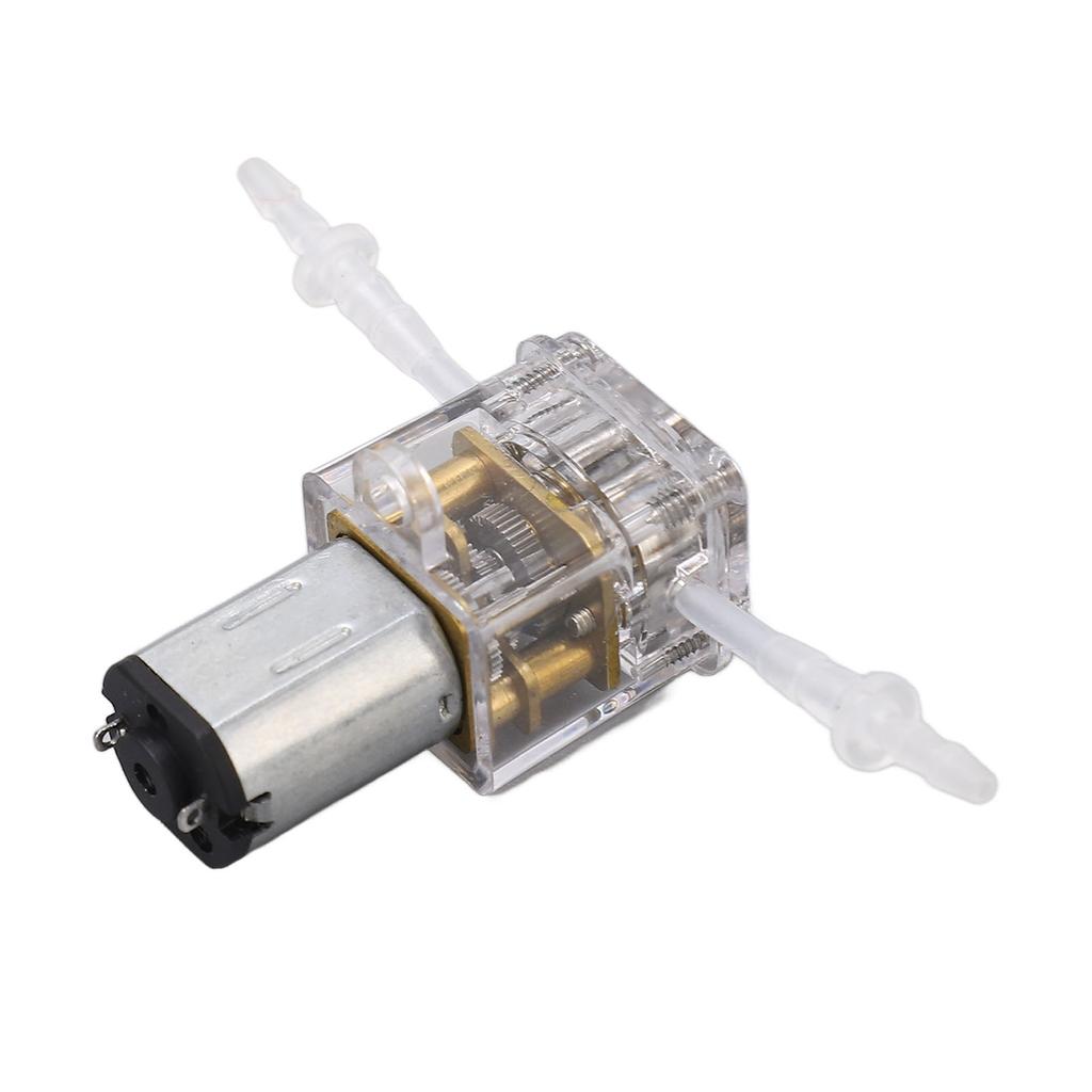 Mini Peristaltic Pump Transparent Shell 1mlmin Flow 0.001m Lift Liquid Dosing Pump for Beauty