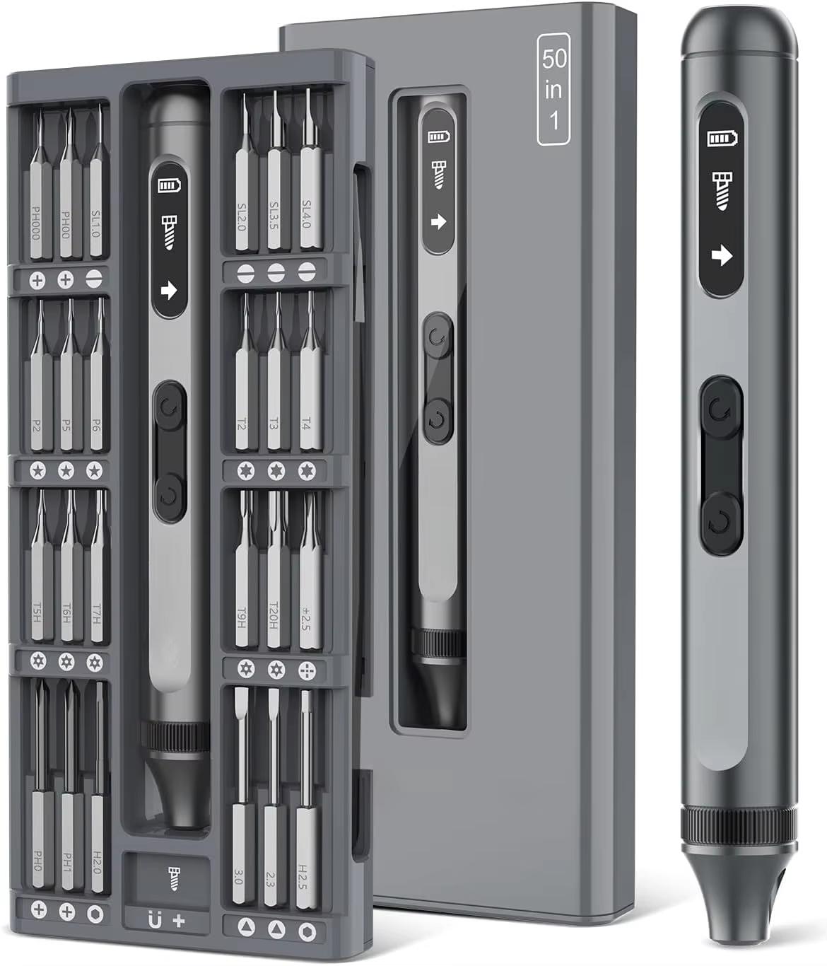 

Mini 51 in 1 Precision Electric Screwdriver Set Magnetic Bits Storage for Electronics Phone Camera PC Watch Power Repair Tools