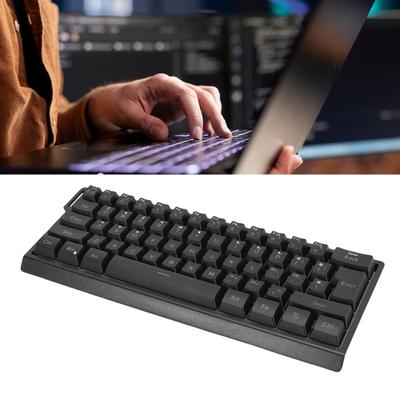 Clavier Mécanique Sans Fil 61 Touches   Clavier de Jeu Mécanique RGB Filaire 2.4G avec Corde Suspendue