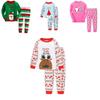 Christmas Children Autumn Pajamas Set Multiple Patterns Cotton Blend Clothing