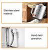 Stainless Steel Flour Sifter Hand Cranked Flour Sieve with Measurement Markings 3-Cup Capacity