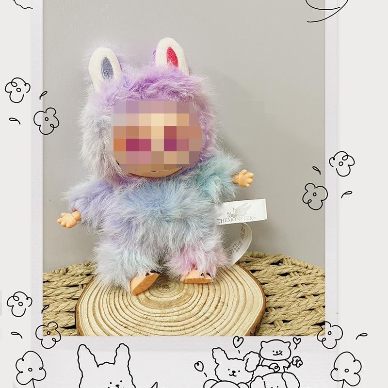 Cute Rabbit Plush Doll Vinyl Keychain Pendant