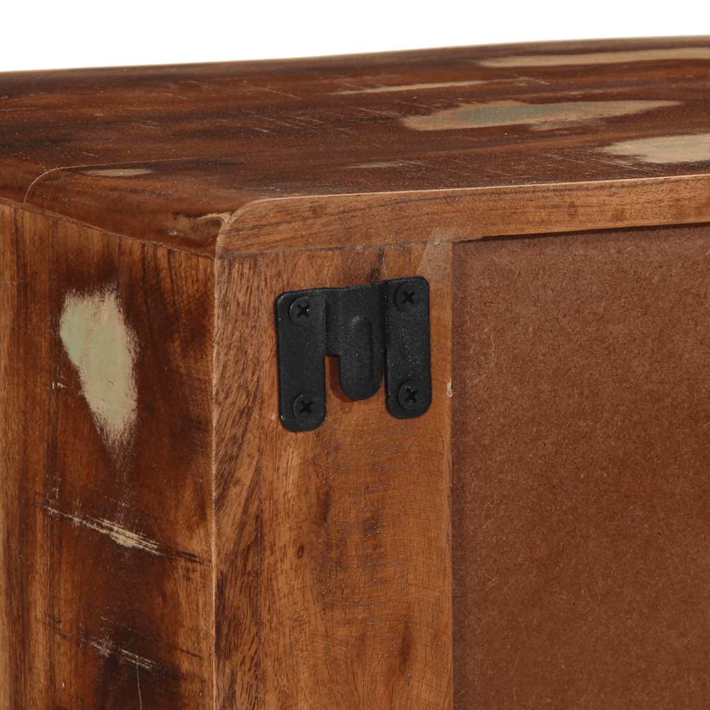 TV Wall Cabinet 100 X 32 X 25 Cm Reclaimed Solid Wood