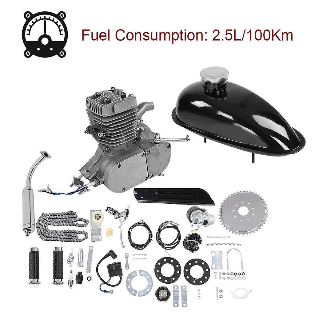50CC Motor Engine Bike Kit 50CC Bicycle Engine Kit 2‑Stroke Gas Motorized Motor Bike Kit