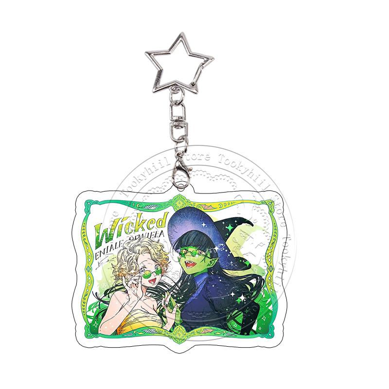 Heksenhoed Atelier Cartoon Acryl Sleutelhanger Kawaii Student Gagaga Qifrey Prachtige Sleutelhanger Karakters Hanger Verjaardagscadeau