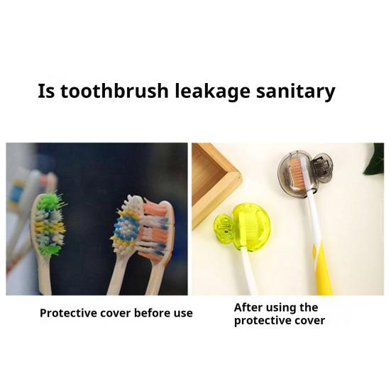 1 Pc/4 Pcs Toothbrush Protective Caps Non-toxic Toothbrush Protector with Ventilation Holes Compact Head Cover for Manual Electric Toothbrushes