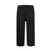 Women's High Waist Solid Color Casual Trousers Workout Pants 3/4 Pants