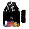 Among Us Two-Piece Backpack Space Werewolf Primary And Secondary School Students Cartoon Schoolbag Three-Piece Satchel Pencil Case